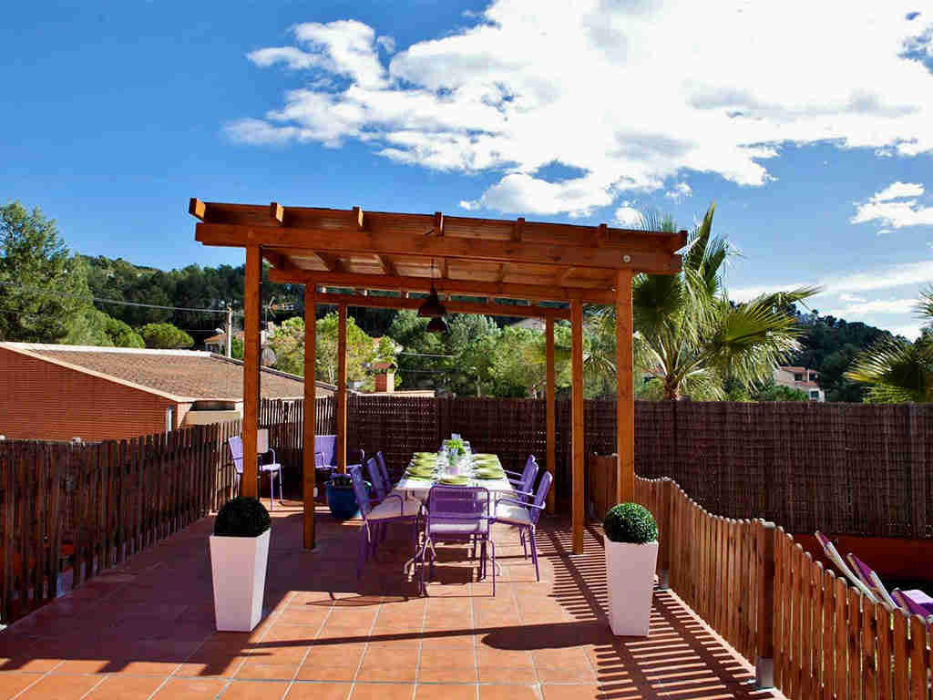 holiday villas in sitges outdoor porch