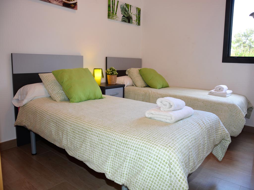 villa in Sitges with 2 individual beds.