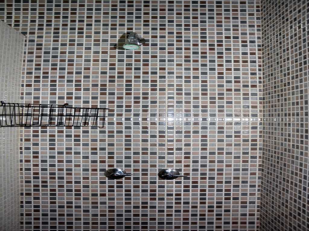 villa in Sitges with elegant shower.