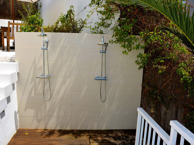 mediterranean villa in sitges exterior showers