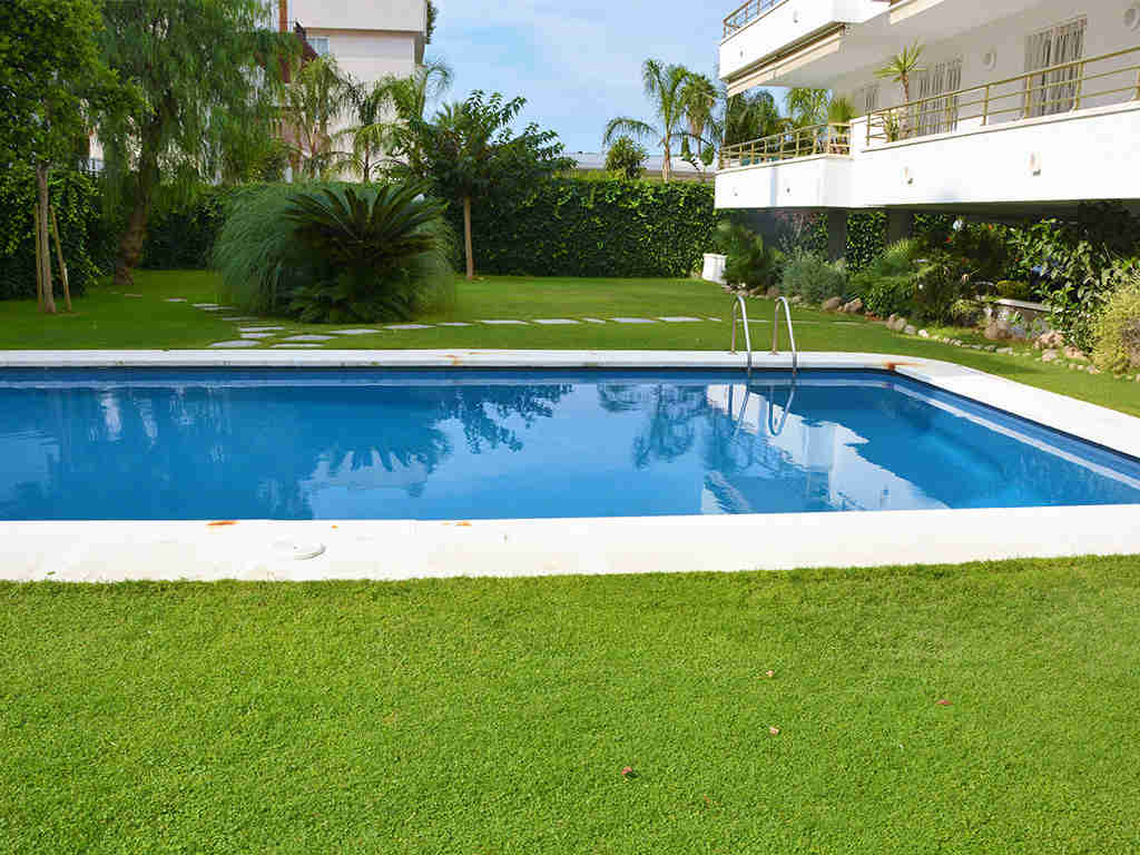 sitges apartments with pool and large garden