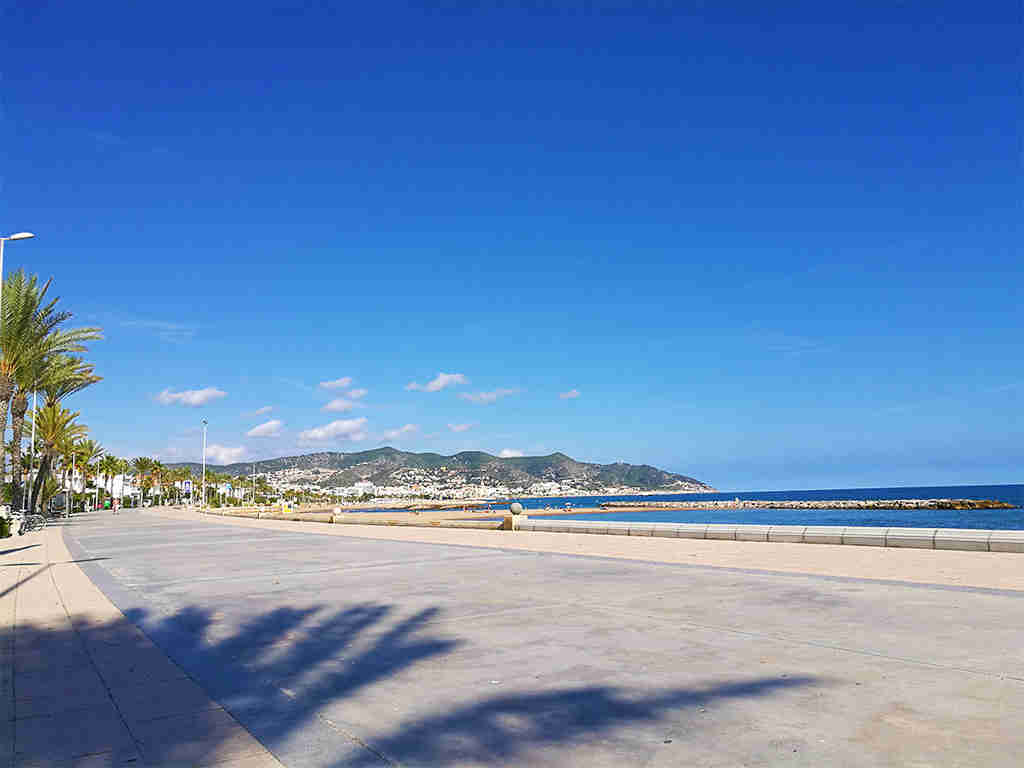 sitges apartments with pool in front the sitges promenade