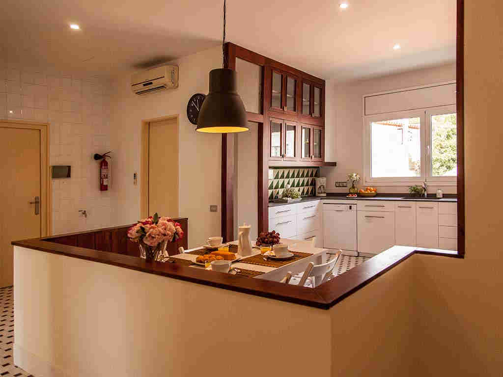 Sitges luxury villas with large kitchen