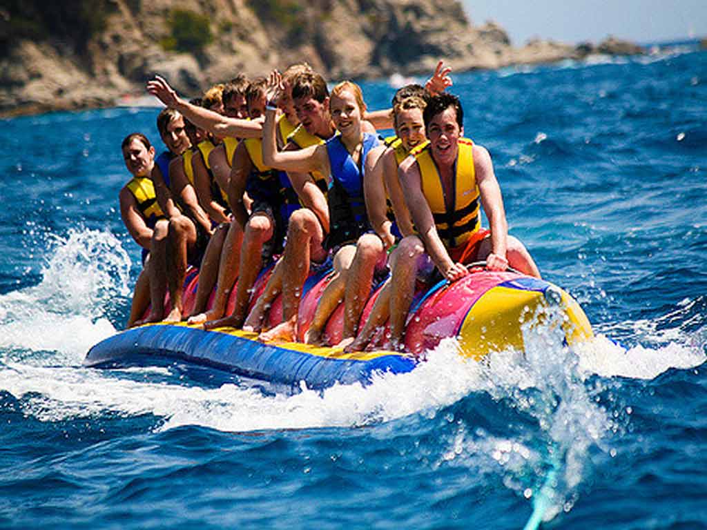 aquatic sports in Sitges.