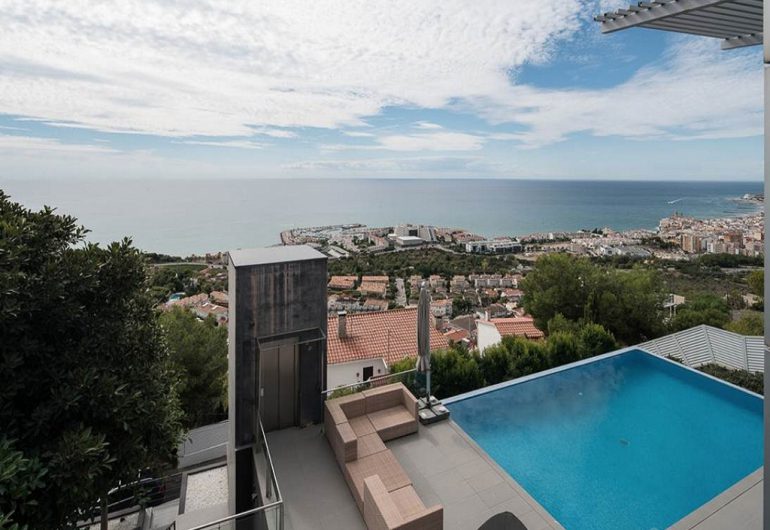 villa de vacaciones piscina Sitges