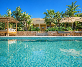 Luxury holiday villa in Ibiza with pool in a natural setting