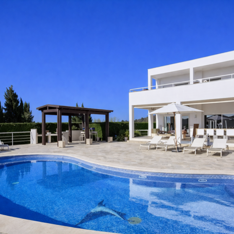 luxury holiday villa with private gym in Ibiza