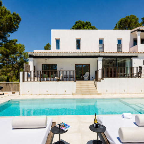 Luxury private villa rental in Ibiza with private pool