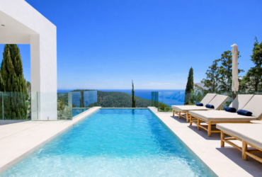 luxury villa with sea views