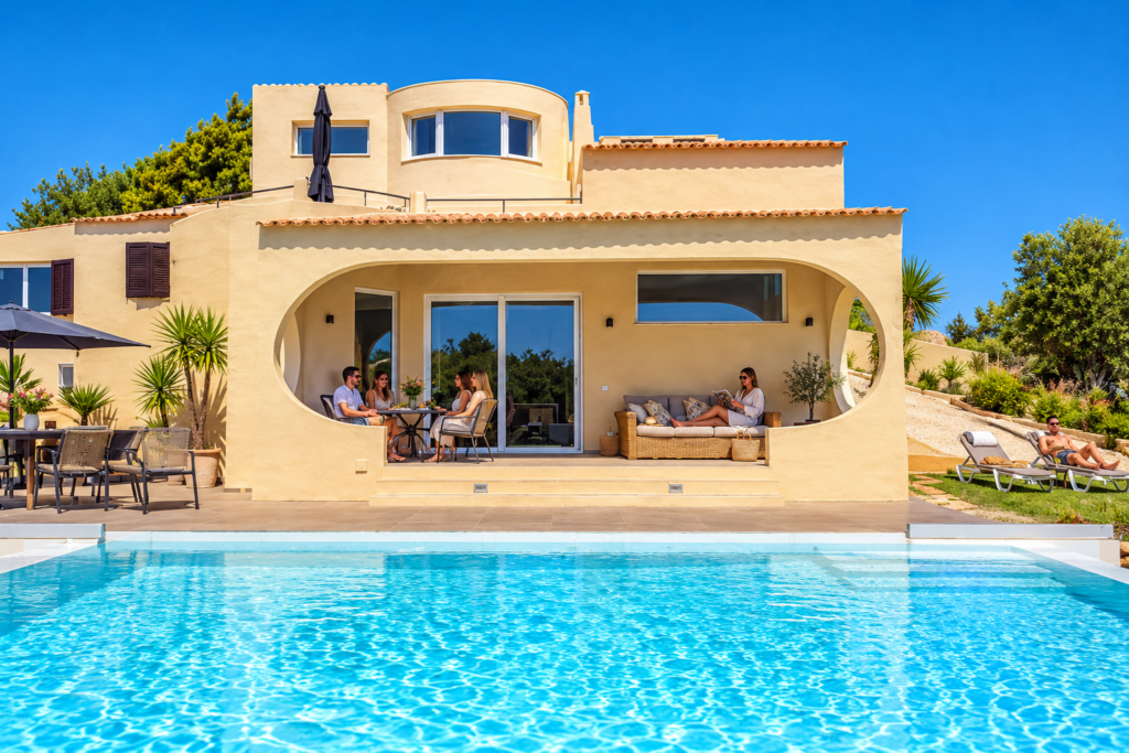 villas last minute de lujo en Faro con piscina y jardín